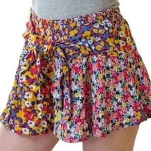 Patrons of Peace Wildflower Womens MEDIUM 100%Rayon Shorts Skorts Fairycore  NWT